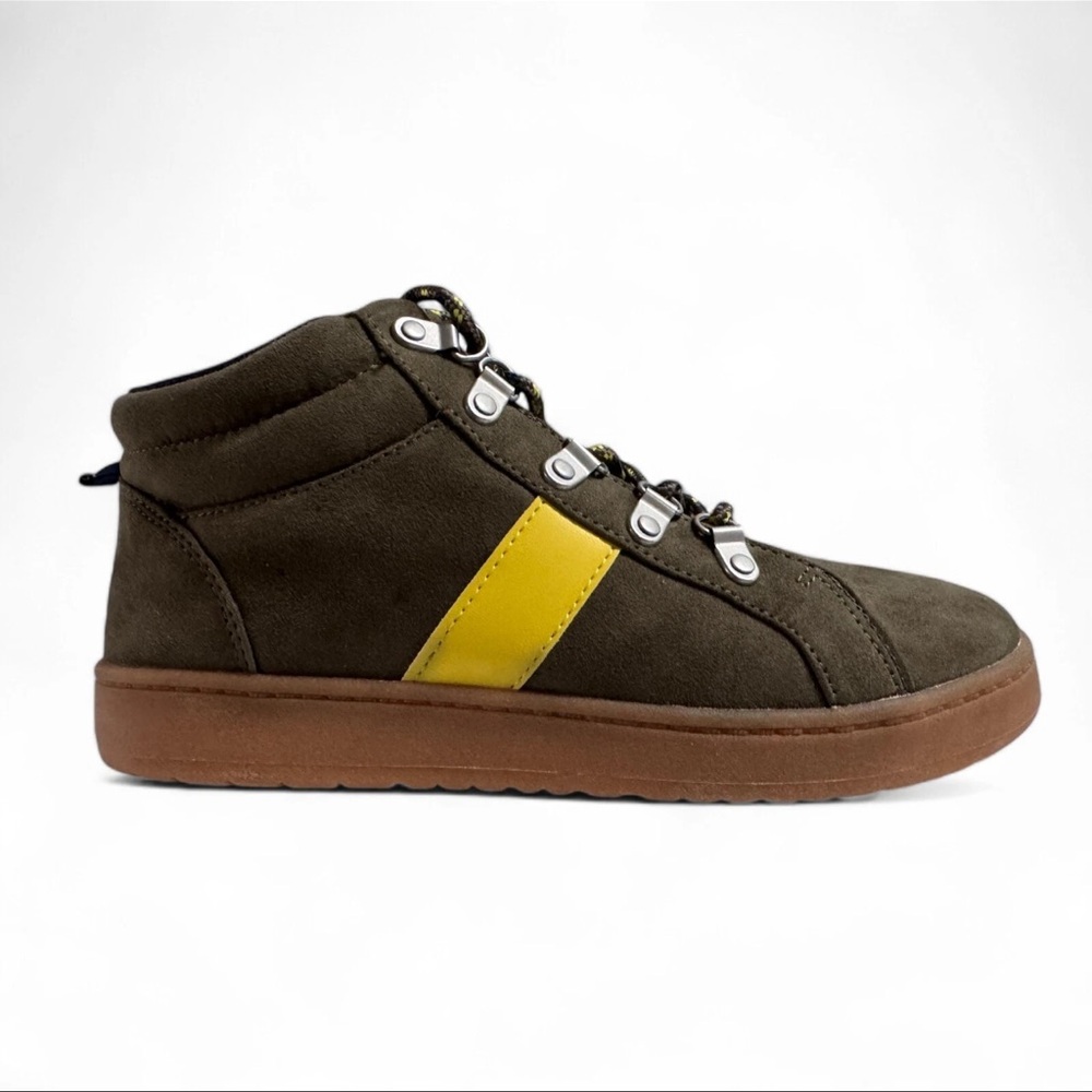 GAP Hi-Top Hiker Lace up Sneakers Boots Boys Kids size 2 Army Jacket Green
